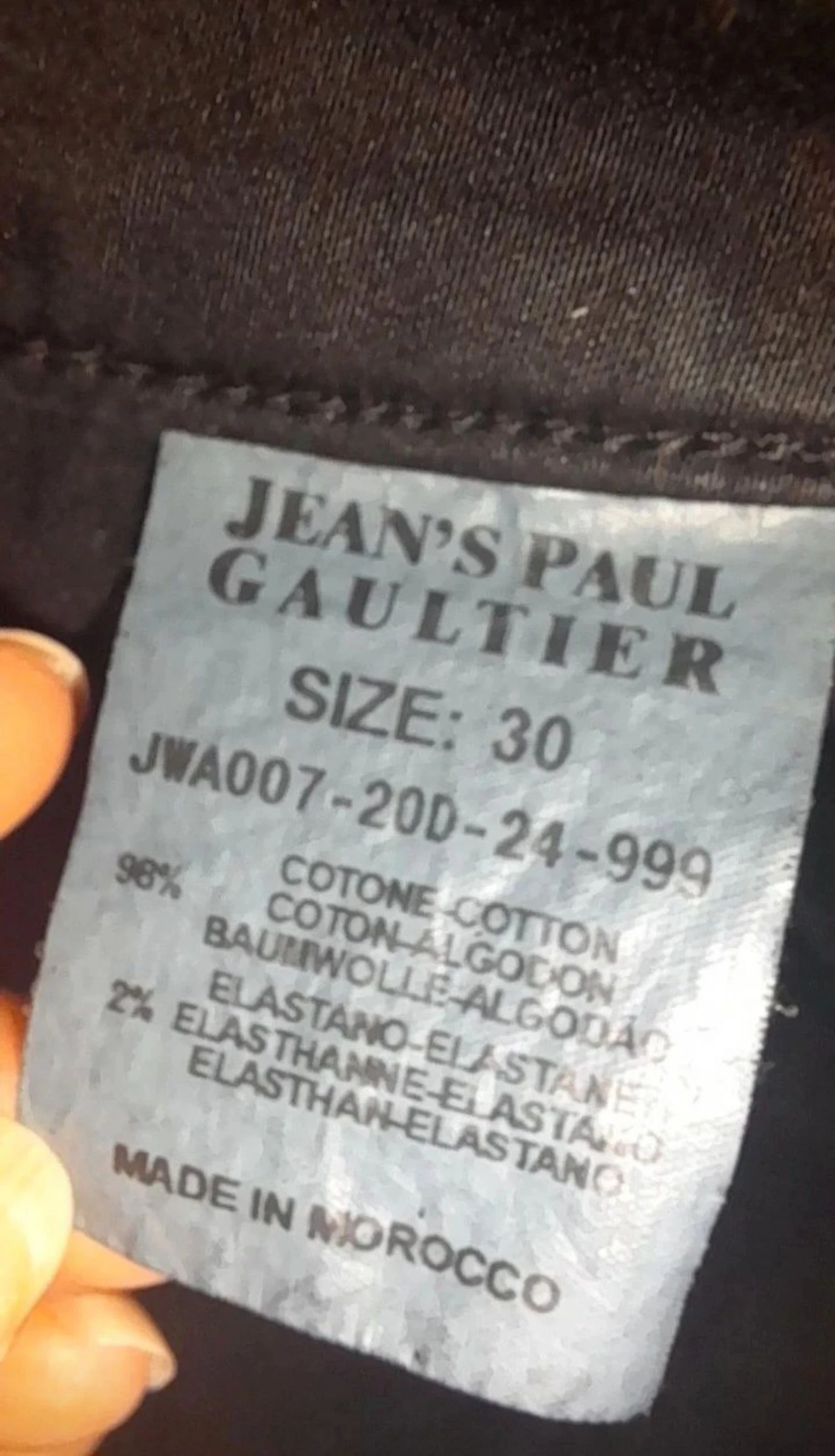 Jean Paul Gaultier black jeans size 30 us – photo 11